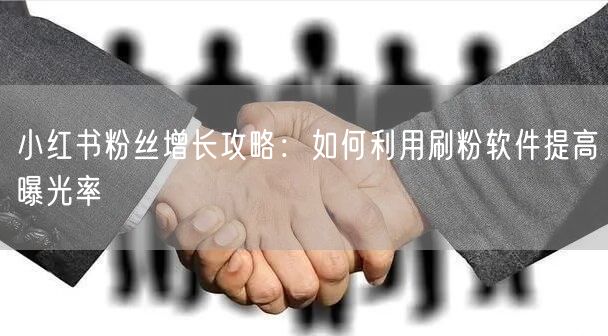 小红书粉丝增长攻略:如何利用刷粉软件提高曝光率