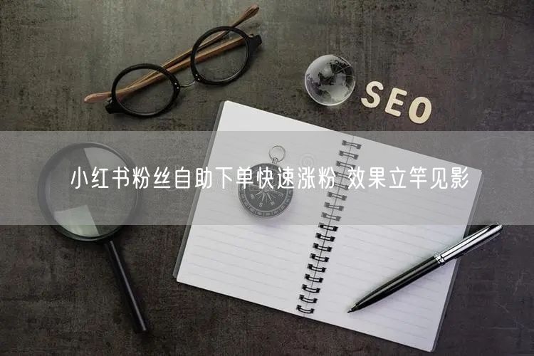 小红书粉丝自助下单快速涨粉 效果立竿见影
